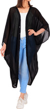 Load image into Gallery viewer, Women&#39;s Blouse Loose Drape Kimono Beach Cardigan Chiffon Solid