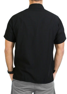 la-leela-mens-regular-size-beach-hawaiian-shirt-aloha-tropical-beach-front-pocket-short-sleeve-black