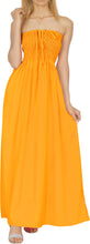 Load image into Gallery viewer, LA LEELA Long Maxi Solid Color Tube Dress For Women Everyday Casual And Chic Outfit Summer Beach Sundress