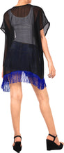Load image into Gallery viewer, LA LEELA Women&#39;s Open Front Holiday Kimono Cardigans XL-XXL Blue Horizon-AB790