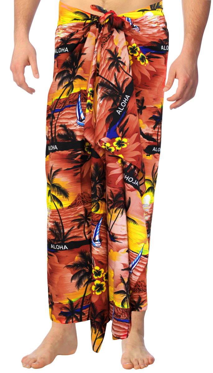 LA LEELA Women's Bikini Pareo Sarong Cover Up - One Size Plus, Parrot Bamboo Print, 88x42 Inches - View #13