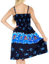 Load image into Gallery viewer, la-leela-evening-beach-swimwear-soft-printed-maxi-wedding-designer-dresses-bright-blue-807-one-size