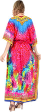Load image into Gallery viewer, LA LEELA 2 Digital Women's Kaftan Kimono Summer Beachwear Cover up Dress o933
