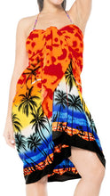 Load image into Gallery viewer, LA LEELA Women's Swimwear Pareo Sarong Bikini Coverups Wrap One Size Orange_E405