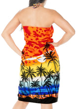 Load image into Gallery viewer, LA LEELA Women's Swimwear Pareo Sarong Bikini Coverups Wrap One Size Orange_E405