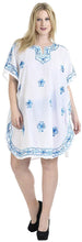 Load image into Gallery viewer, la-leela-rayon-solid-womens-caftan-kimono-nightgown-dress-beachwear-cover-up