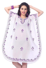 Load image into Gallery viewer, LA LEELA Rayon 8 Solid Women's Nightgown Kaftan Style Beachwear Cover up Dress