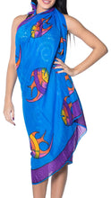 Load image into Gallery viewer, LA LEELA Women Beachwear Bikini Coverup Wrap Pareo Swimwear Sarong 25 OneSize