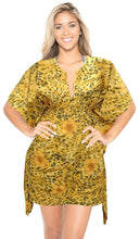 Load image into Gallery viewer, la-leela-soft-fabric-printed-beach-tunic-cover-up-osfm-8-14-m-l-brown_2230