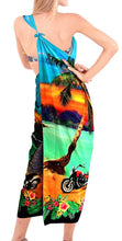 Load image into Gallery viewer, LA LEELA Women Bikini Cover up Wrap Dress Swimwear Sarong Digital Plus Size