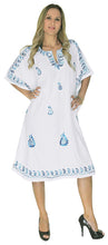 Load image into Gallery viewer, la-leela-rayon-solid-womens-caftan-kimono-nightgown-dress-beachwear-cover-up