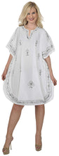 Load image into Gallery viewer, la-leela-rayon-solid-womens-caftan-kimono-nightgown-dress-beachwear-cover-up
