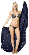 Load image into Gallery viewer, la-leela-women-beachwear-bikini-wrap-cover-up-swimwear-solid-25-plus-size