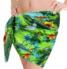 Load image into Gallery viewer, LA LEELA Mini Sarong Women Beachwear Bikini Cover up Swimwear Wrap Printed8