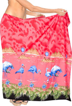 Load image into Gallery viewer, LA LEELA Women Beachwear Sarong Bikini Cover up Wrap Bathing Suit 30 Plus Size