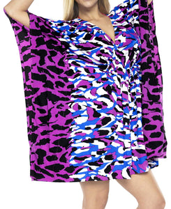 LA LEELA Bikini Swimwear Swimsuit Beach Cover ups Women Summer Dresses Printed
