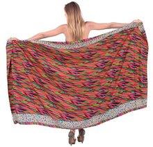 Load image into Gallery viewer, LA LEELA Women Beachwear Sarong Bikini Cover up Wrap Bathing Suit 30 Plus Size