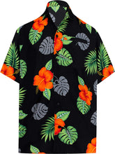 Load image into Gallery viewer, LA LEELA Shirt Casual Button Down Short Sleeve Beach Shirt Men Aloha Pocket 165