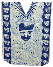 Load image into Gallery viewer, LA LEELA Cotton Batik 09 Women's Kaftan Style Nightgown Cover up Dress Suit