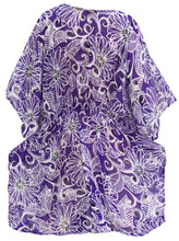 Load image into Gallery viewer, LA LEELA Women's Summer Loose Casual 3/4 Sleeve Chiffon Top T- Blouse US 8-14 Purple_E867