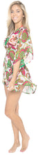 Load image into Gallery viewer, LA LEELA Women's Chiffon Swimsuit Beach Bathing Suit Bikini Cover Ups Swimwear Beach Dress US 8-14 Multicolor_E841