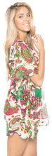 Load image into Gallery viewer, LA LEELA Women's Chiffon Swimsuit Beach Bathing Suit Bikini Cover Ups Swimwear Beach Dress US 8-14 Multicolor_E841