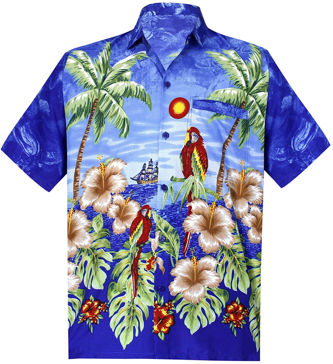 Lanikai Button-Up Hawaiian Men's Aloha Shirt