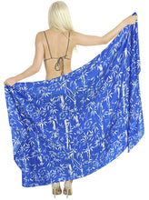 Load image into Gallery viewer, LA LEELA Women Beachwear Sarong Bikini Cover up Wrap Bathing Suit 30 Plus Size