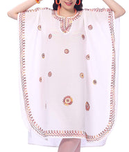 Load image into Gallery viewer, LA LEELA Rayon 8 Solid Women's Nightgown Kaftan Style Beachwear Cover up Dress
