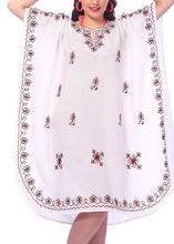 Load image into Gallery viewer, LA LEELA Rayon 8 Solid Women's Nightgown Kaftan Style Beachwear Cover up Dress