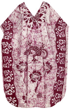 Load image into Gallery viewer, LA LEELA Cotton Batik 09 Women's Kaftan Style Nightgown Cover up Dress Suit