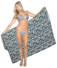 Load image into Gallery viewer, LA LEELA Beachwear Bikini Cover up Bathing Suit Wrap Pareo Women 18 ONE Size