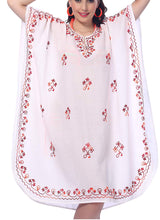 Load image into Gallery viewer, LA LEELA Rayon 8 Solid Women's Nightgown Kaftan Style Beachwear Cover up Dress