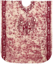 Load image into Gallery viewer, LA LEELA Cotton Batik 09 Women's Kaftan Style Nightgown Cover up Dress Suit