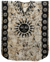 Load image into Gallery viewer, LA LEELA Cotton Batik 09 Women's Kaftan Style Nightgown Cover up Dress Suit