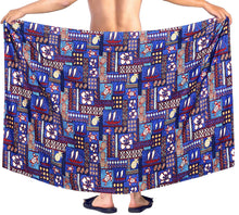 Load image into Gallery viewer, LA LEELA Beach Wear Mens Sarong Pareo Wrap Cover ups Bathing Suit Resort Towel Swimming