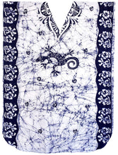 Load image into Gallery viewer, LA LEELA Cotton Batik 09 Women's Kaftan Style Nightgown Cover up Dress Suit