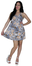 Load image into Gallery viewer, LA LEELA Women Summer Casual Tiger Print Beach Cover Up Tank Swing Dress