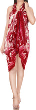 Load image into Gallery viewer, La Leela Rayon Batik Palm Tree Bikini Beach Wrap Sarong