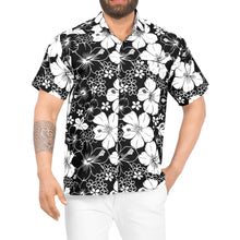 Load image into Gallery viewer, LA LEELA Men&#39;s Hawaiian Shirts Short Sleeve Button Down Shirt Floral Shirt Men Boho Holiday Casual Shirts for Men Funny