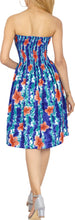 Load image into Gallery viewer, Royal Blue Allover Floral Printed Short Tube Dress For Women