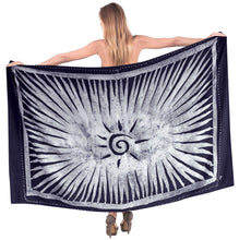 Load image into Gallery viewer, La Leela Rayon Batik Swirl Bikini Beach Wrap Sarong