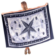 Load image into Gallery viewer, La Leela Rayon Batik Star Bikini Beach Wrap Sarong