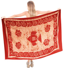 Load image into Gallery viewer, La Leela Rayon Batik Fish Bikini Beach Wrap Sarong