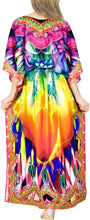 Load image into Gallery viewer, Vibrant Harmony Long Multi Color Abstract Printed Caftan For Women