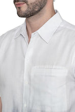 Load image into Gallery viewer, Ombre Dusk Linen Effect Mens Black Grey Hawaiian Shirt