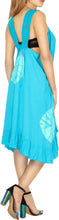 Cargar imagen en el visor de la galería, La Leela Beachwear Sleeveless V Neck Swimwear Swimsuit Bikini Cover up Dress Sky Blue