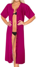 Load image into Gallery viewer, La Leela Hope in Pink Maxi Button Up Coverup Dress