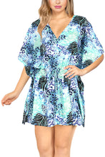 Load image into Gallery viewer, La Leela Women&#39;s Likre Animal Printed Beach Cover Up- One Size Fits The Most (3X-4X)