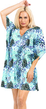 Load image into Gallery viewer, La Leela Women&#39;s Likre Animal Printed Beach Cover Up- One Size Fits The Most (3X-4X)